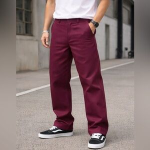 Dickies 874 Original Fit Work Pants Burgundy Maroon 32x32 Men’s Classic Straight